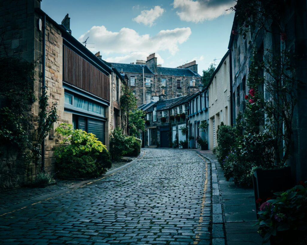 A quiet Georgian residential street in Edinburgh's New Town