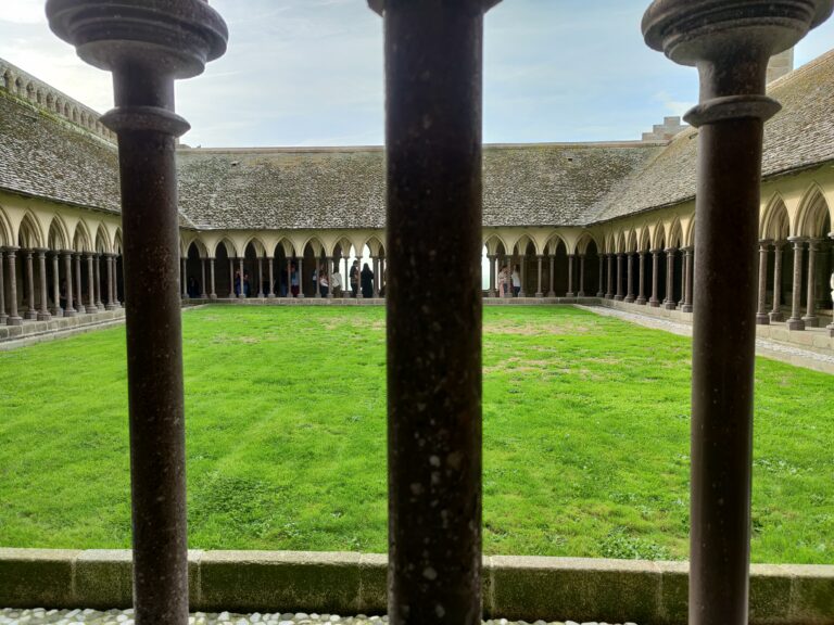 The cloister of Mont-Saint-Michel