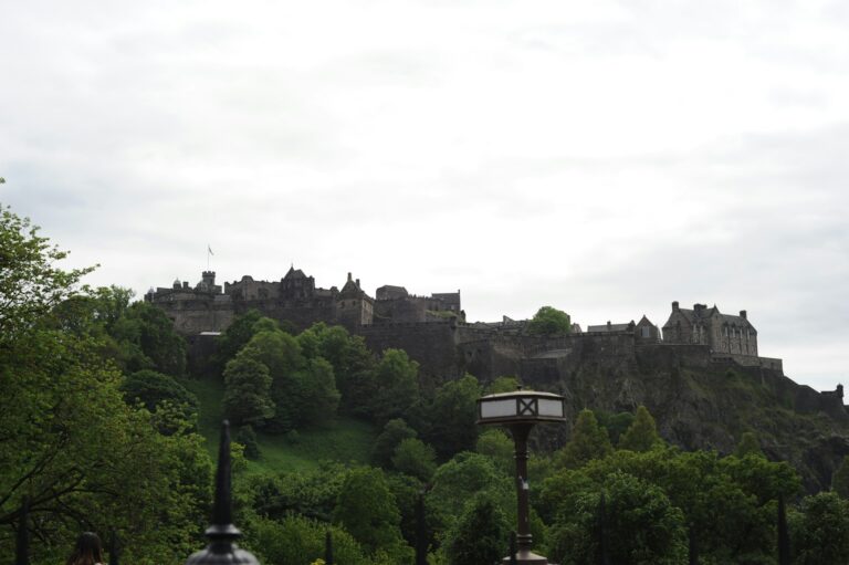 Edinburgh Castle seen from Princes Street Gardens