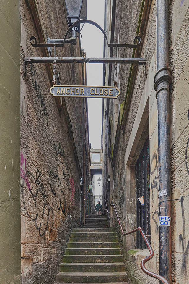 Entrance to The Real Mary King's Close on the Royal Mile, Edinburgh