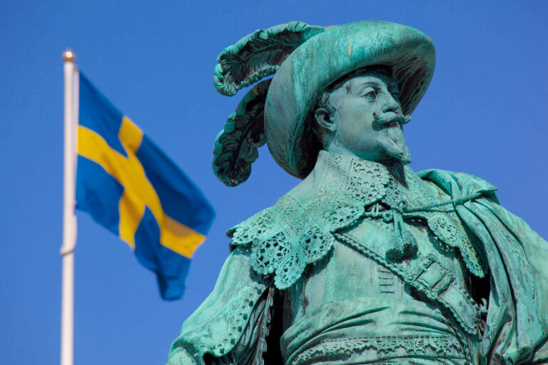 Statue of King Gustav II Adolf, who founded Gothenburg in 1621