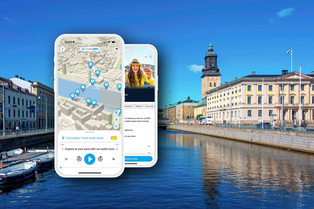 TouringBee self-guided Gothenburg walking tour in the app