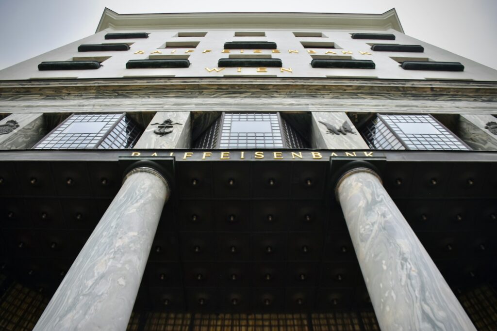 Michaelerplatz in the historic centre of Vienna