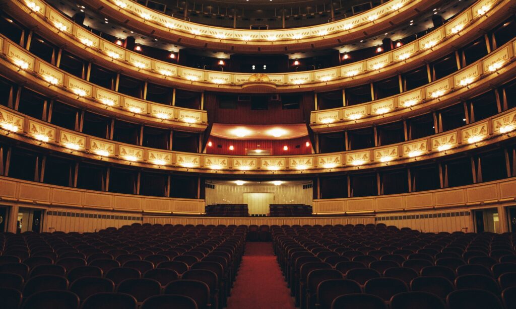 La salle de l'Opéra national de Vienne et ses étages de loges