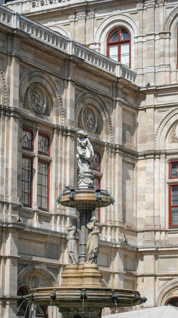 La Ópera Estatal de Viena vista desde el Ring