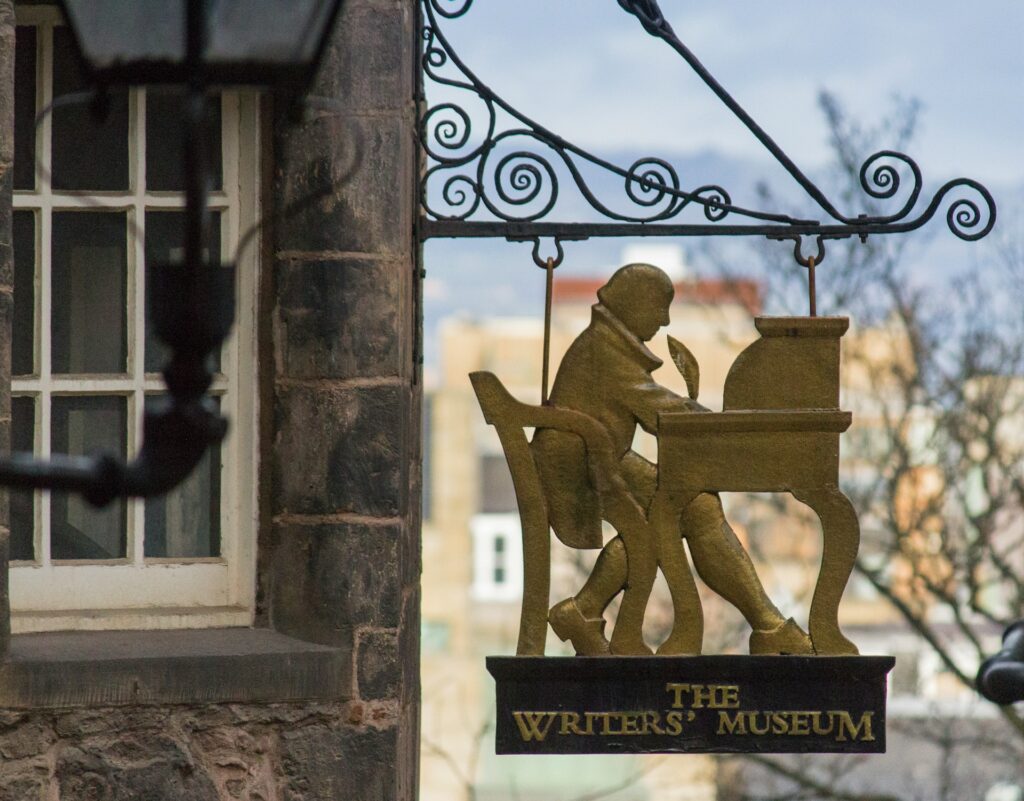 Detail at the Writers' Museum in Lady Stair's Close, Edinburgh